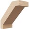 Ekena Millwork 3-inch W x 6-inch D x 6-inch H Burlington Rough Cedar Woodgrain TimberThane Knee Brace, Primed BRCUR03X06X06BURRCPR - alternate 1